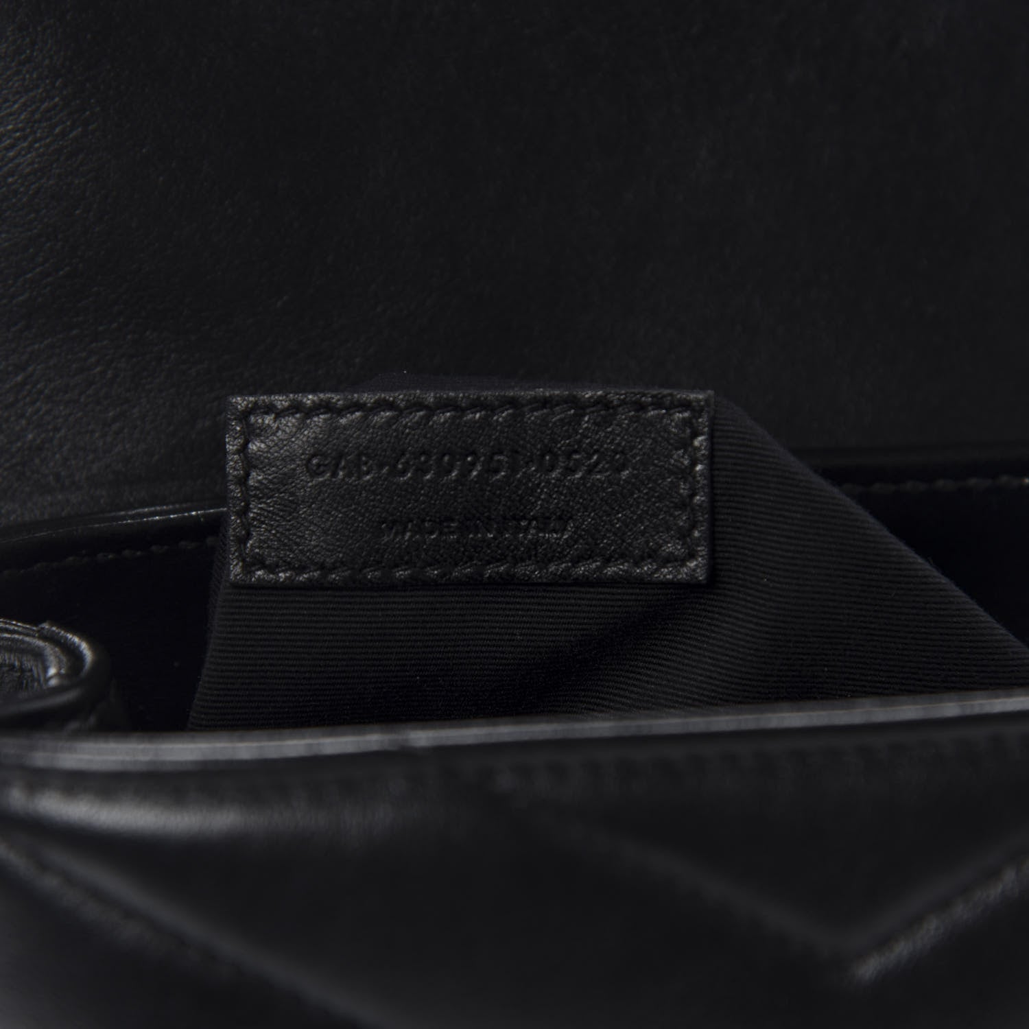Saint Laurent Calfskin Y Quilted Monogram Toy Loulou Crossbody Bag Black 12 of 13