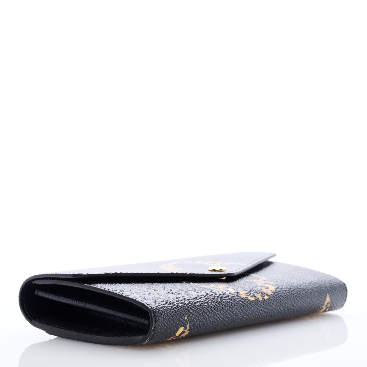 Louis Vuitton Monogram Giant Jungle Sarah Wallet Black 4 of 6