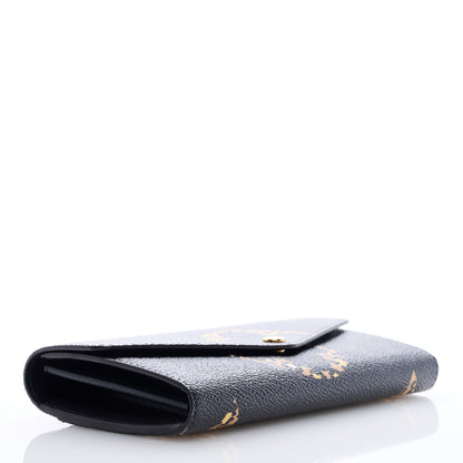 Louis Vuitton Monogram Giant Jungle Sarah Wallet Black 4 of 6