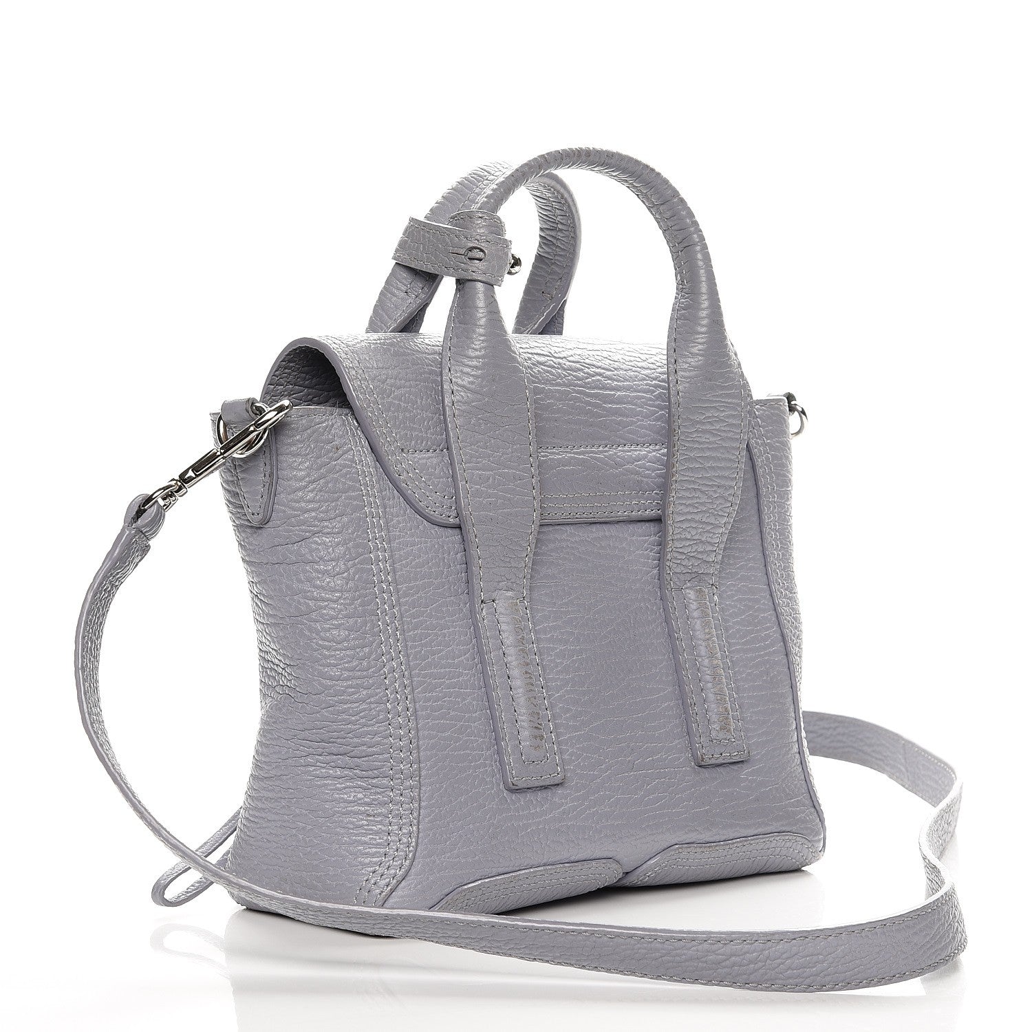 3.1 Phillip Lim 3.1 Textured Calfskin Mini Pashli Satchel Lilac 3 of 8