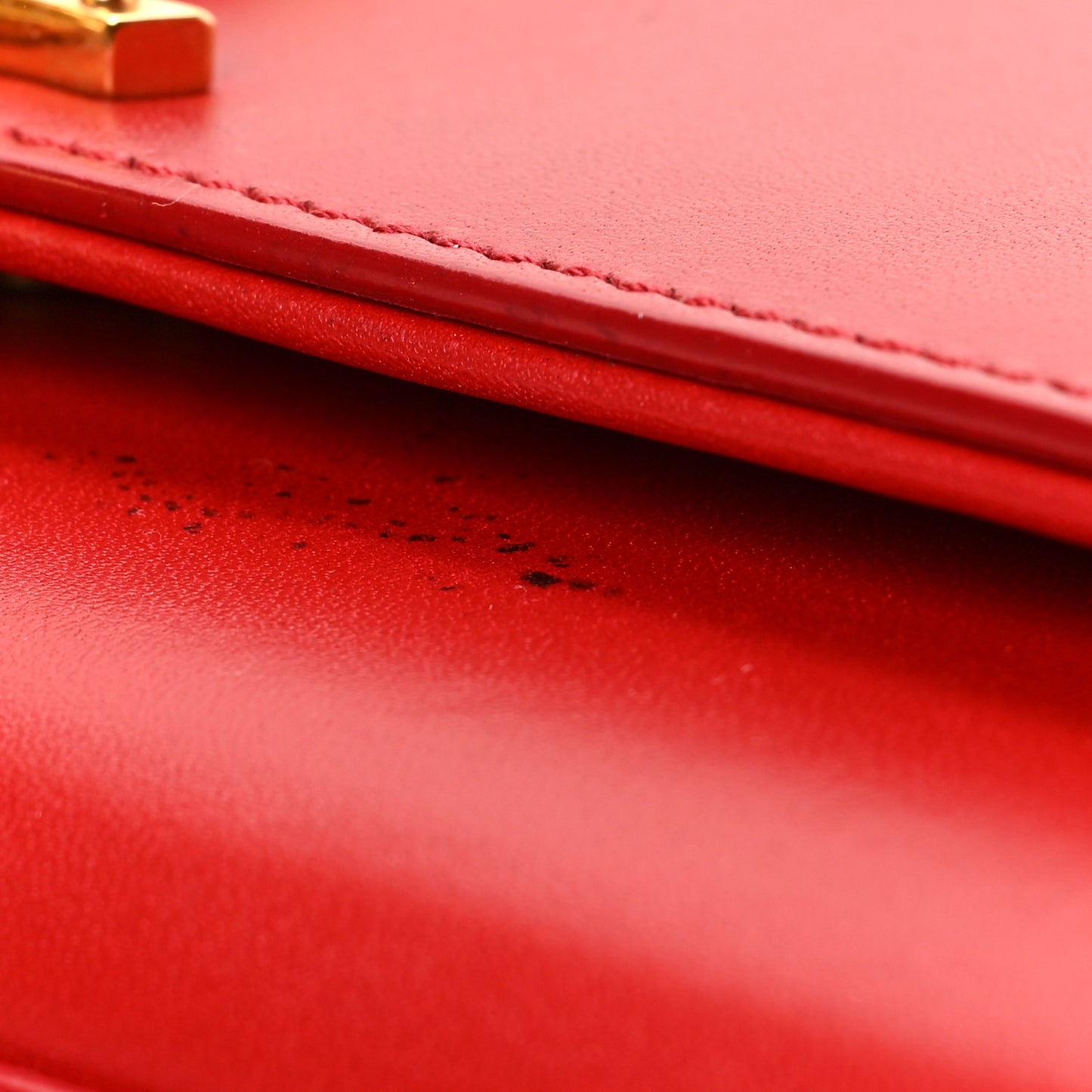 Smooth Calfskin Medium Classic Monogram Kate Tassel Satchel Lipstick Red