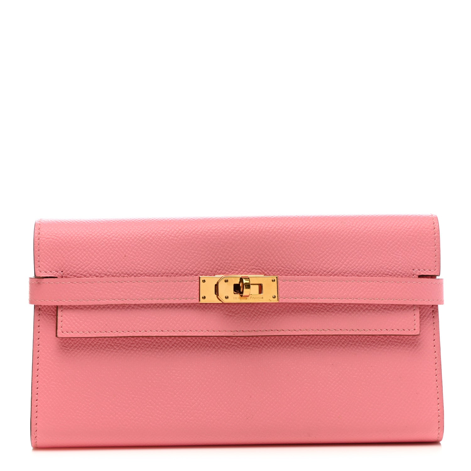 Hermes Epsom Kelly Longue Wallet Rose Confetti 1 of 10