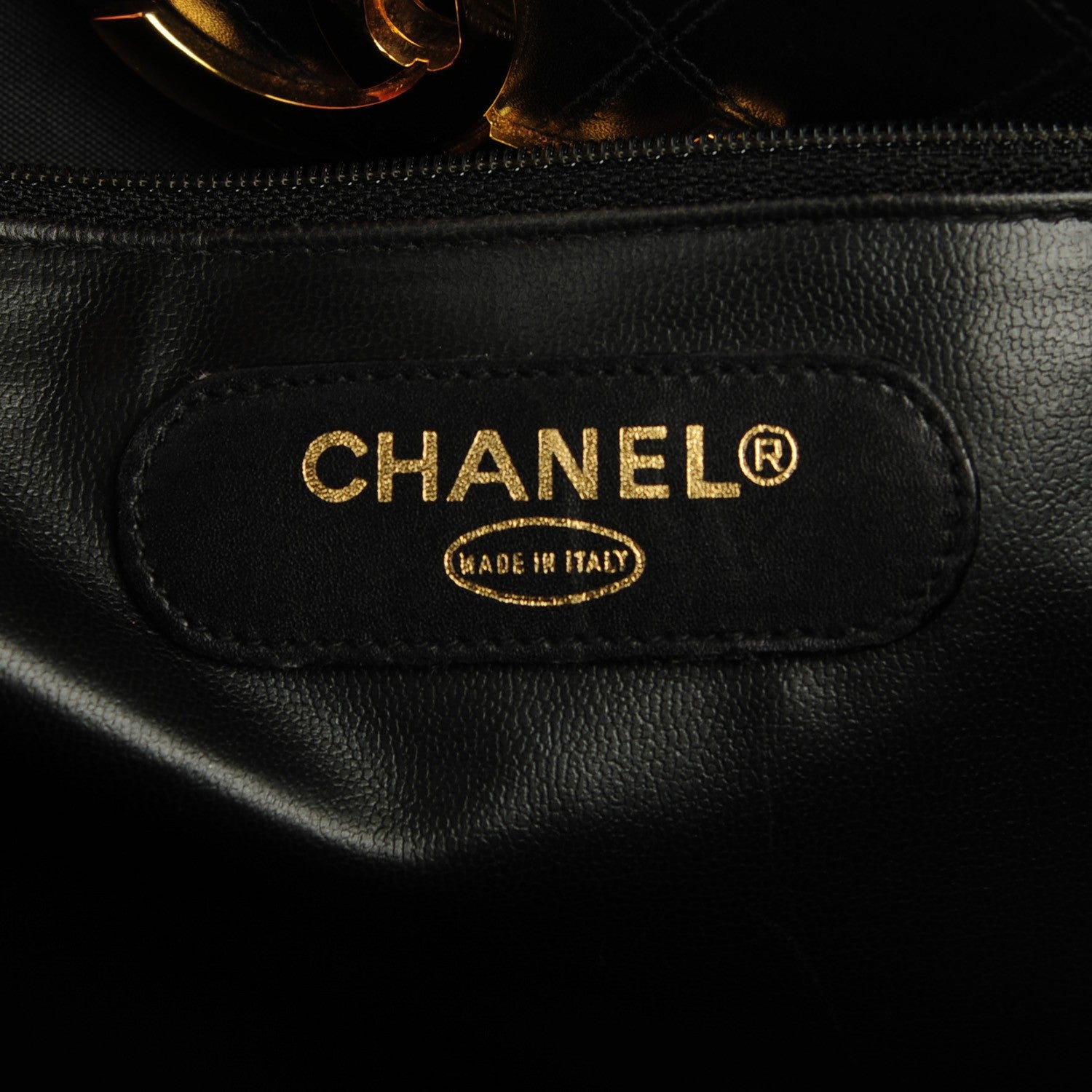 Chanel Calfskin Stitched XL Weekender Black 7 of 8