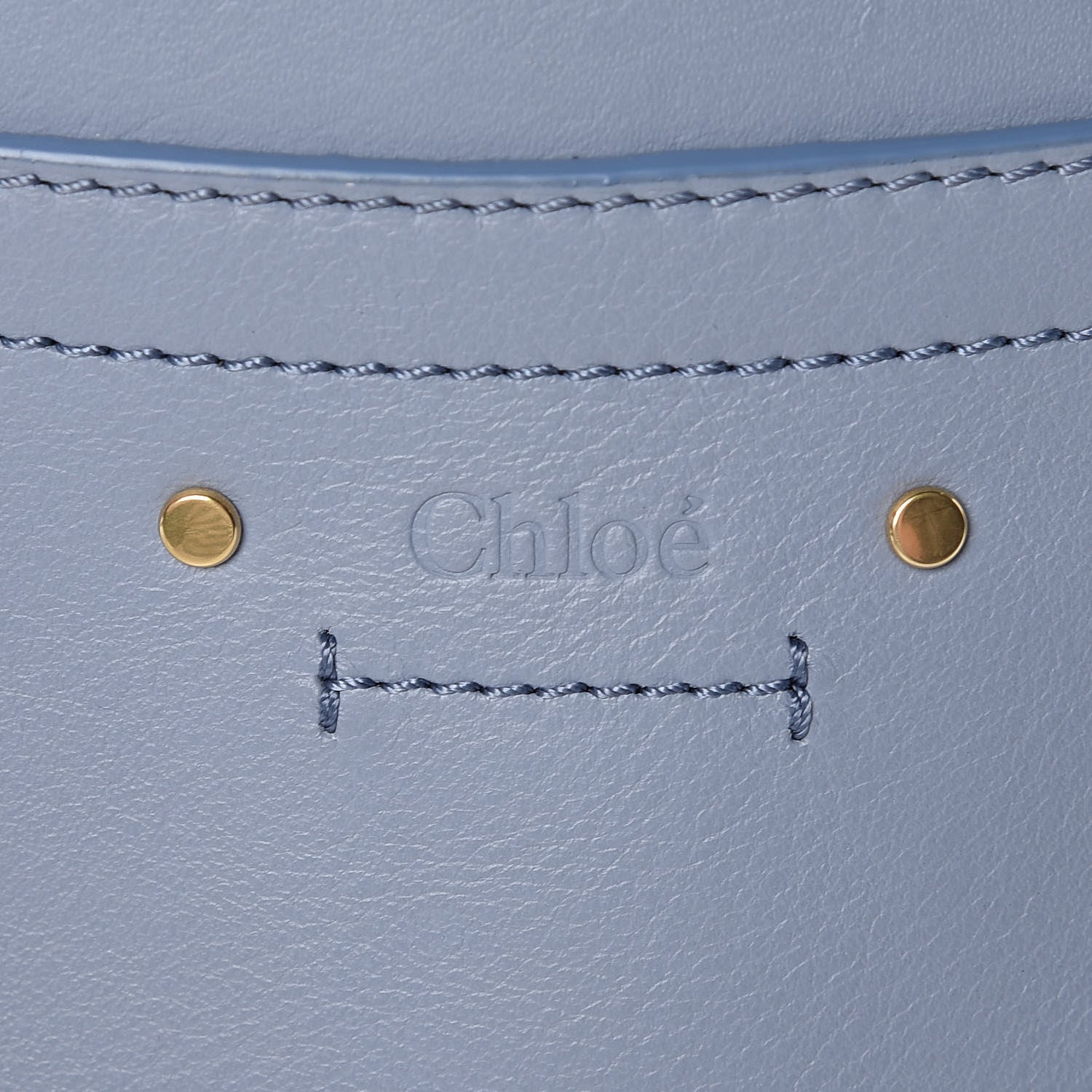 Chloe Calfskin Suede Mini Roy Bag Washed Blue 9 of 12