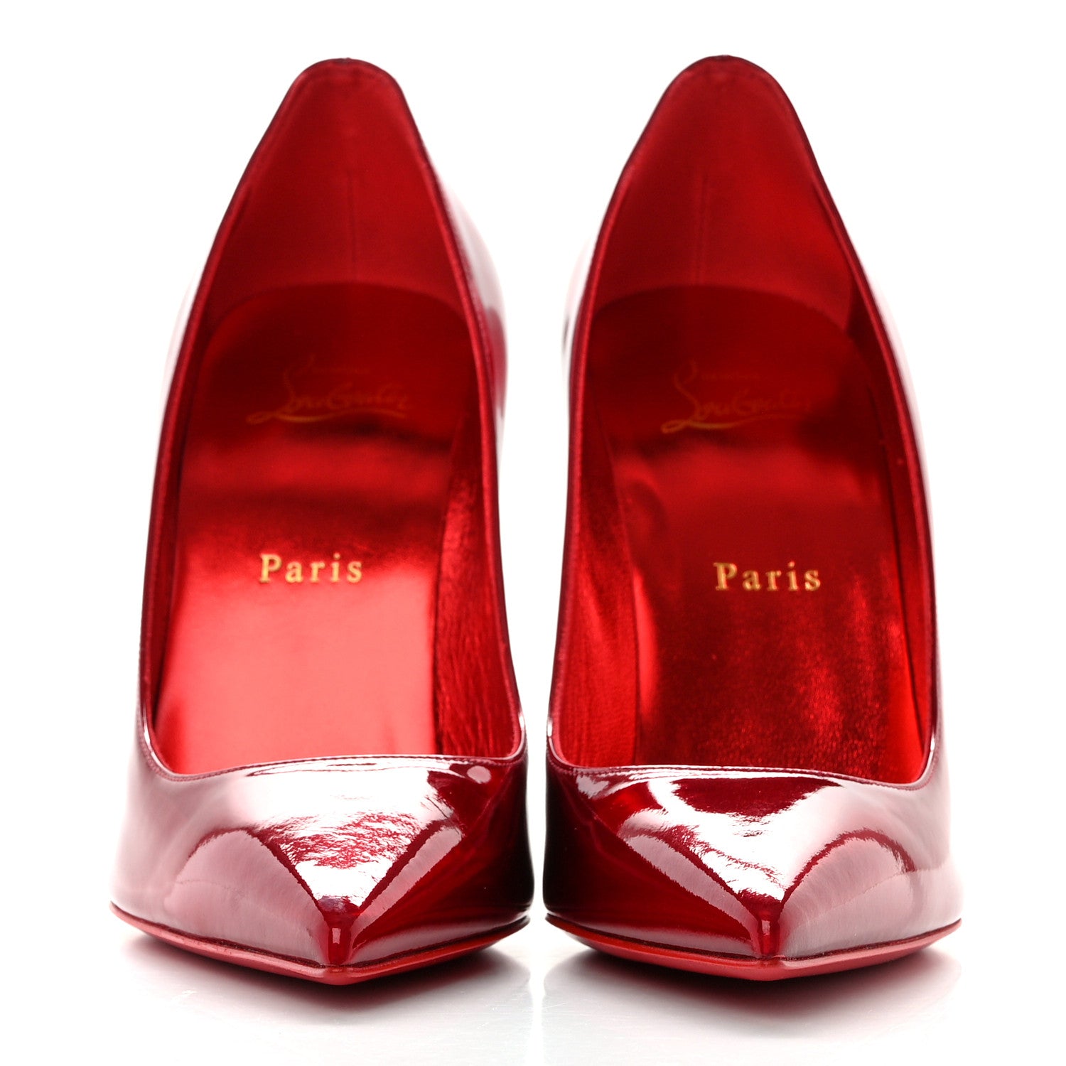 Christian Louboutin Metallic Patent Psychic So Kate 100 Pumps 38.5 Loubi 2 of 8
