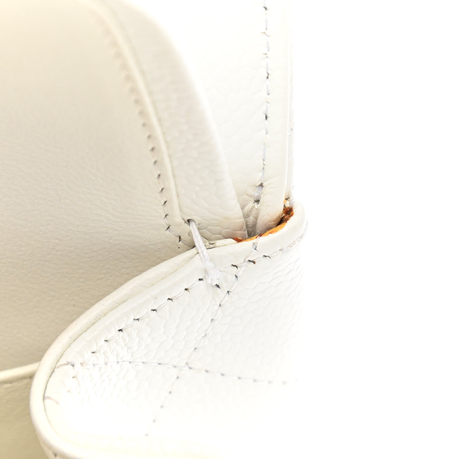 Chanel Caviar Quilted Jumbo Double Flap White 8 of 14