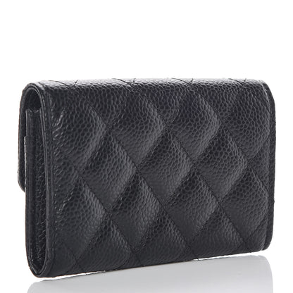 Chanel Caviar Quilted Flap Card Holder Black 3 of 9