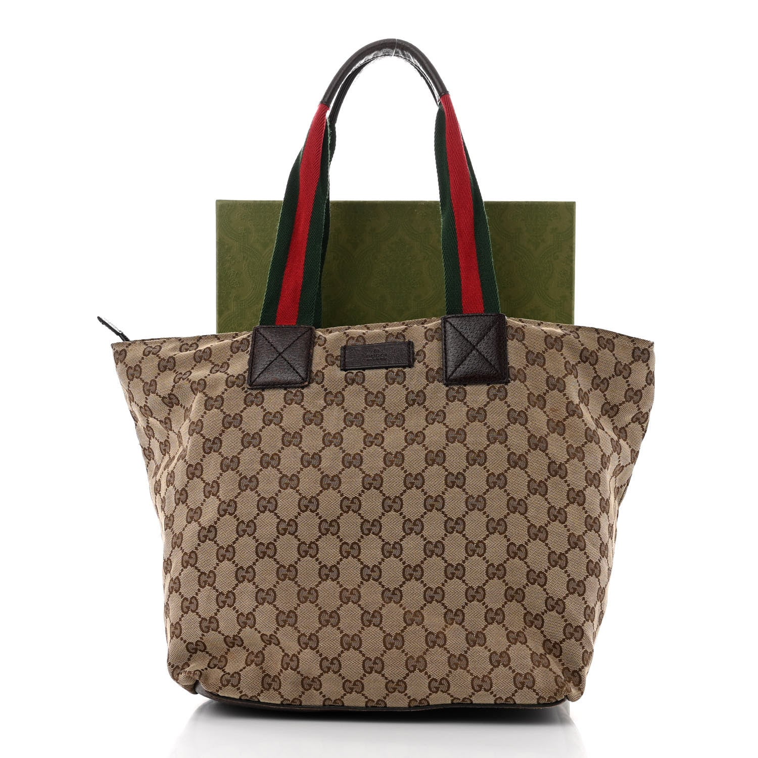 Gucci GG Monogram Large Web Handle Bucket Tote 17 of 17