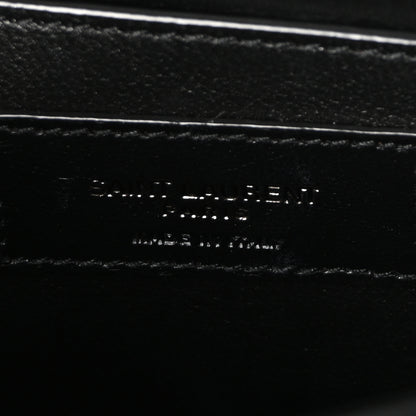 Saint Laurent Calfskin Medium Monogram Monochrome Sunset Black 6 of 10