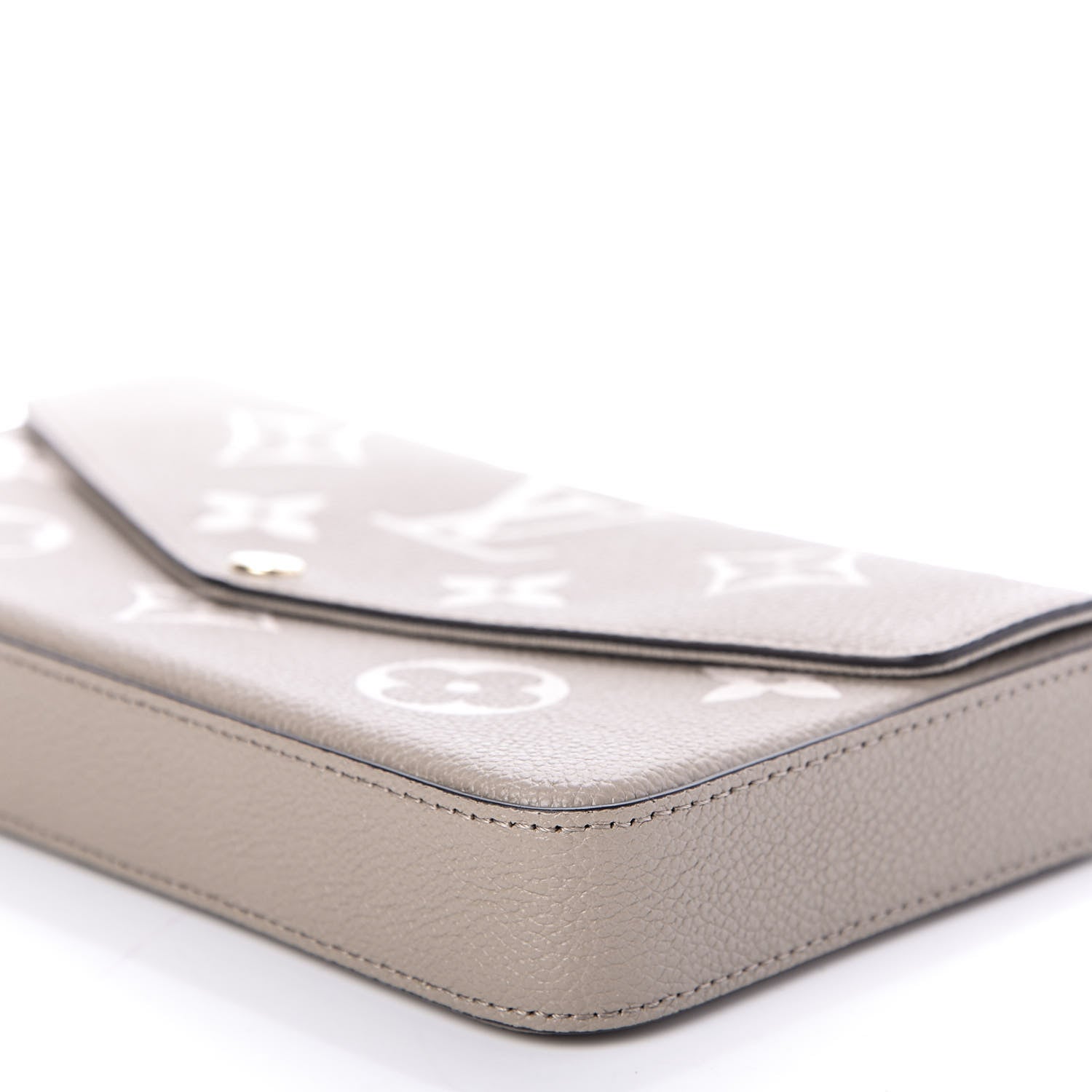 Louis Vuitton Empreinte Monogram Giant Felicie Pochette Tourterelle Creme 9 of 11