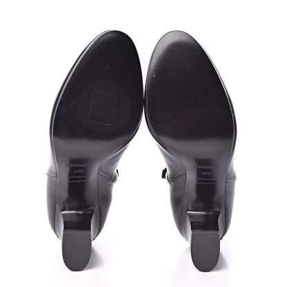 Hermes Calfskin Joueuse Ankle Boots 38.5 Black 5 of 9