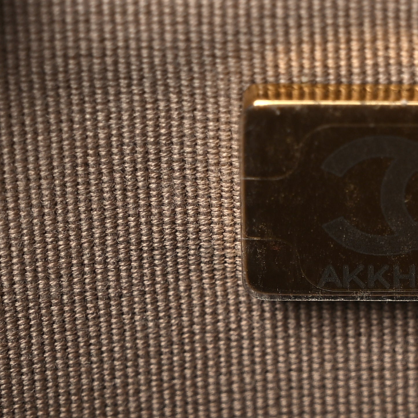 Caviar Quilted Wallet on Chain WOC Dark Beige