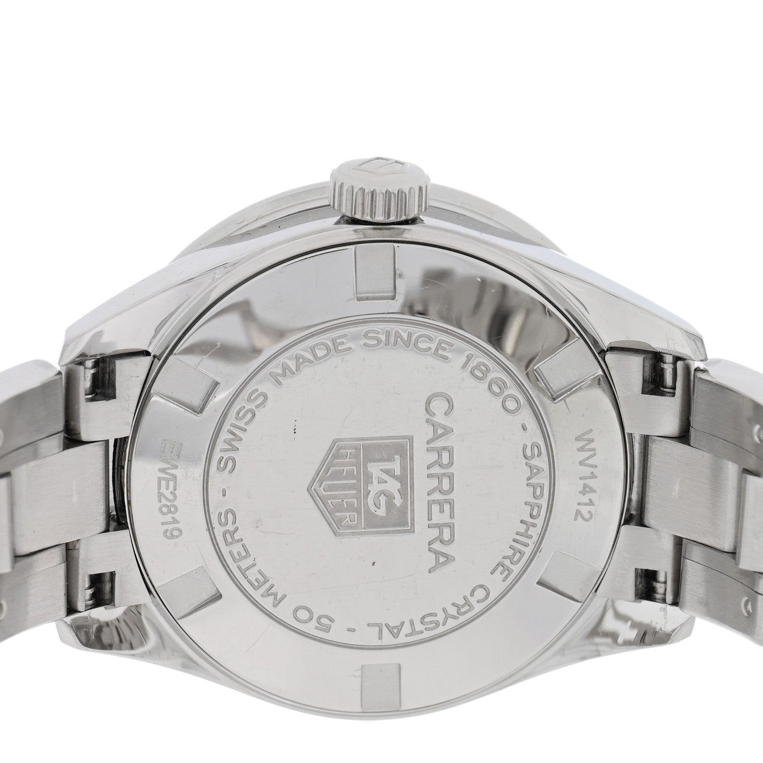 Tag Heuer Stainless Steel Diamond Bezel 28mm Carrera Lady Quartz Watch Black WV1412 4 of 4