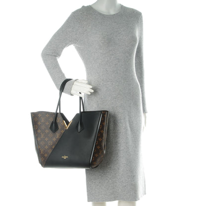Louis Vuitton Calfskin Monogram Kimono Tote Black 2 of 7