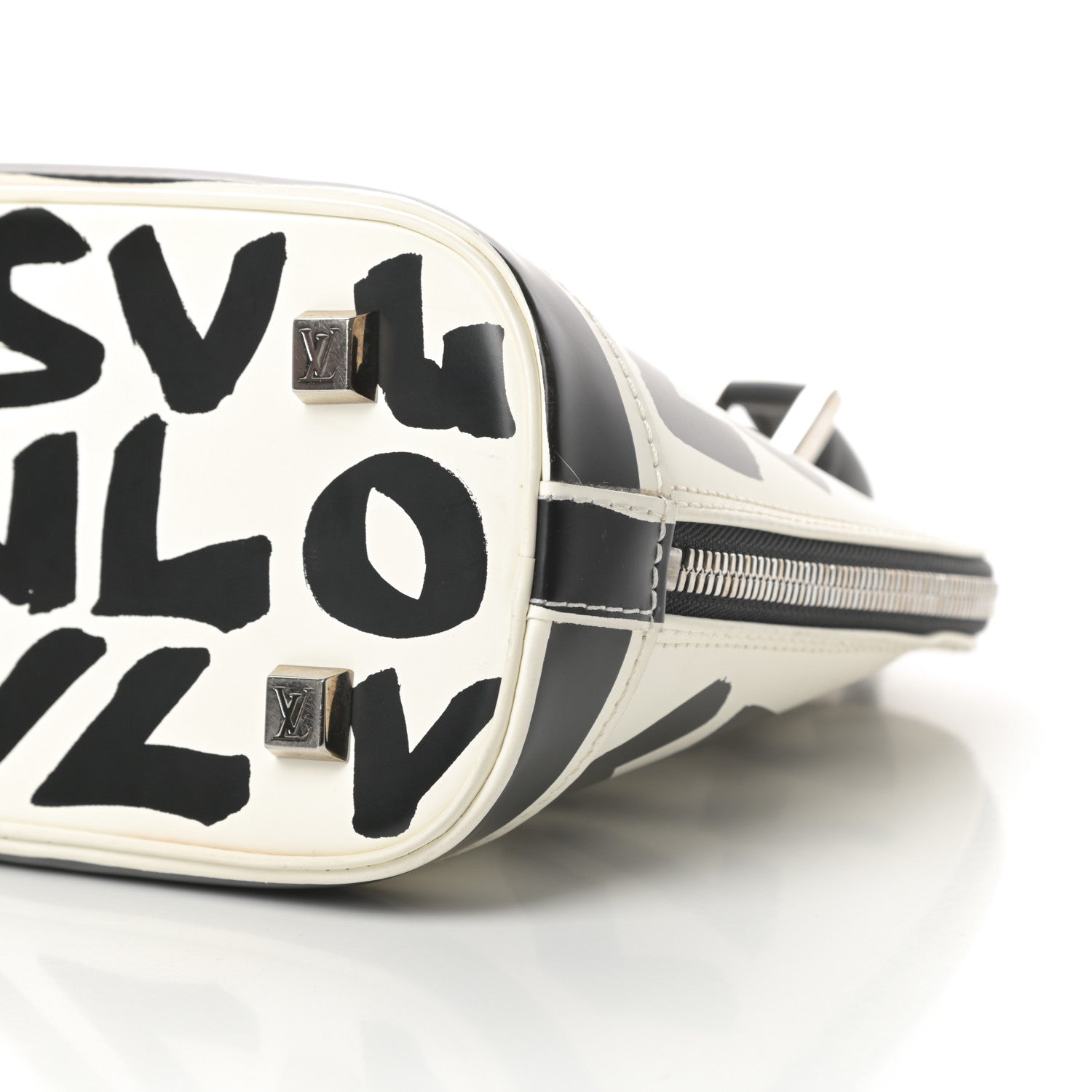 Louis Vuitton Graffiti Alma MM Black 9 of 10