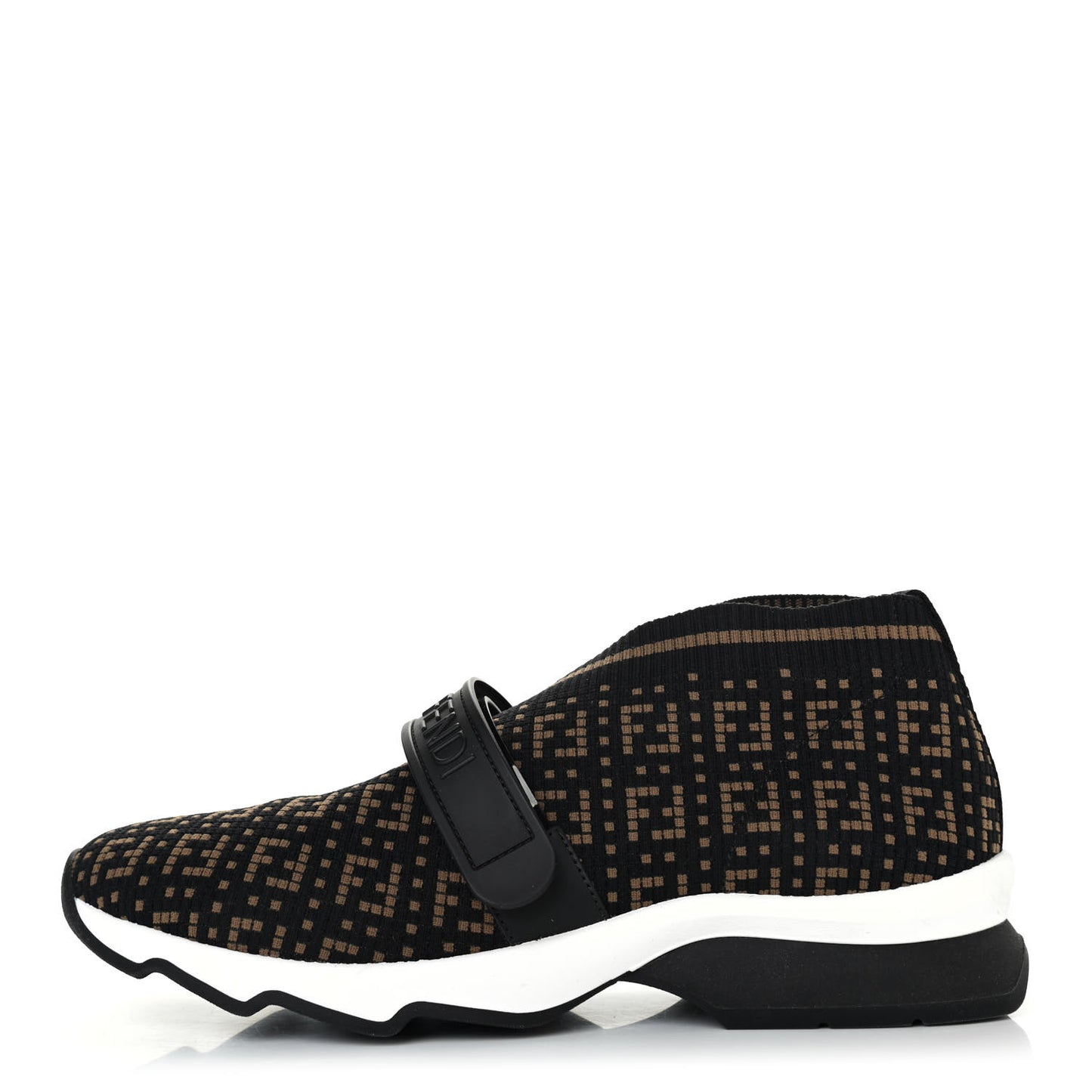 Stretch Yarn FF Stiff Band Rockoko Sneakers 38 Black Tobacco