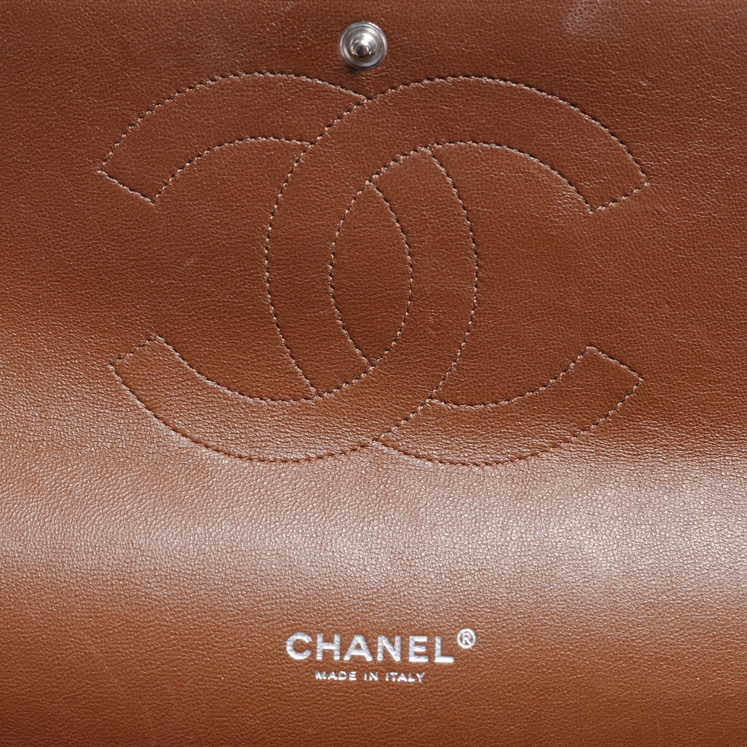 Chanel Lambskin Maxi Double Flap Brown 6 of 8