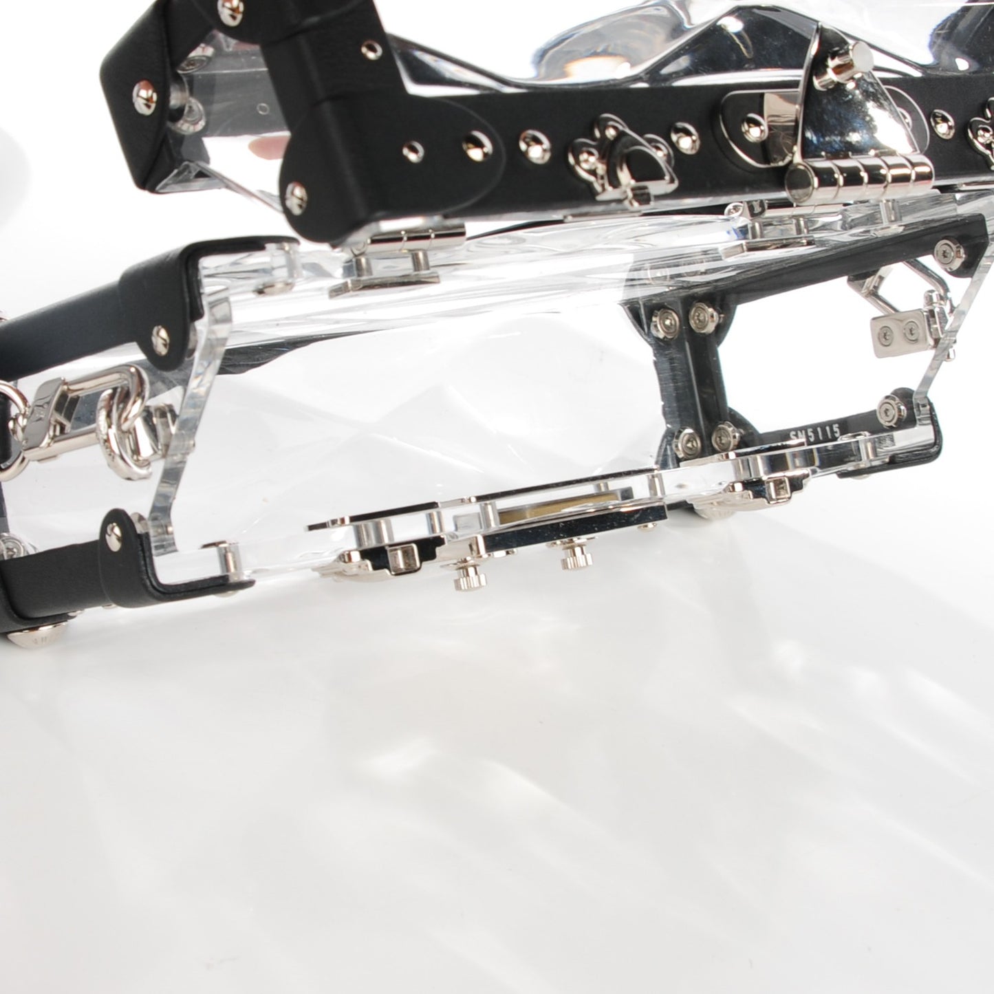 Transparent Plexiglass Petite Malle Stellaire Black