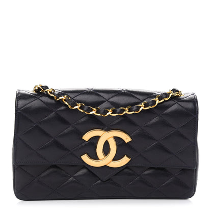 Chanel Lambskin Quilted Single Flap Black 1 of 10