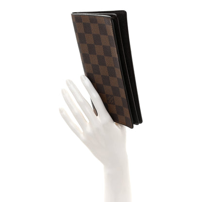 Louis Vuitton Damier Ebene Porte-Cartes Credit Yen Checkbook Wallet 2 of 7