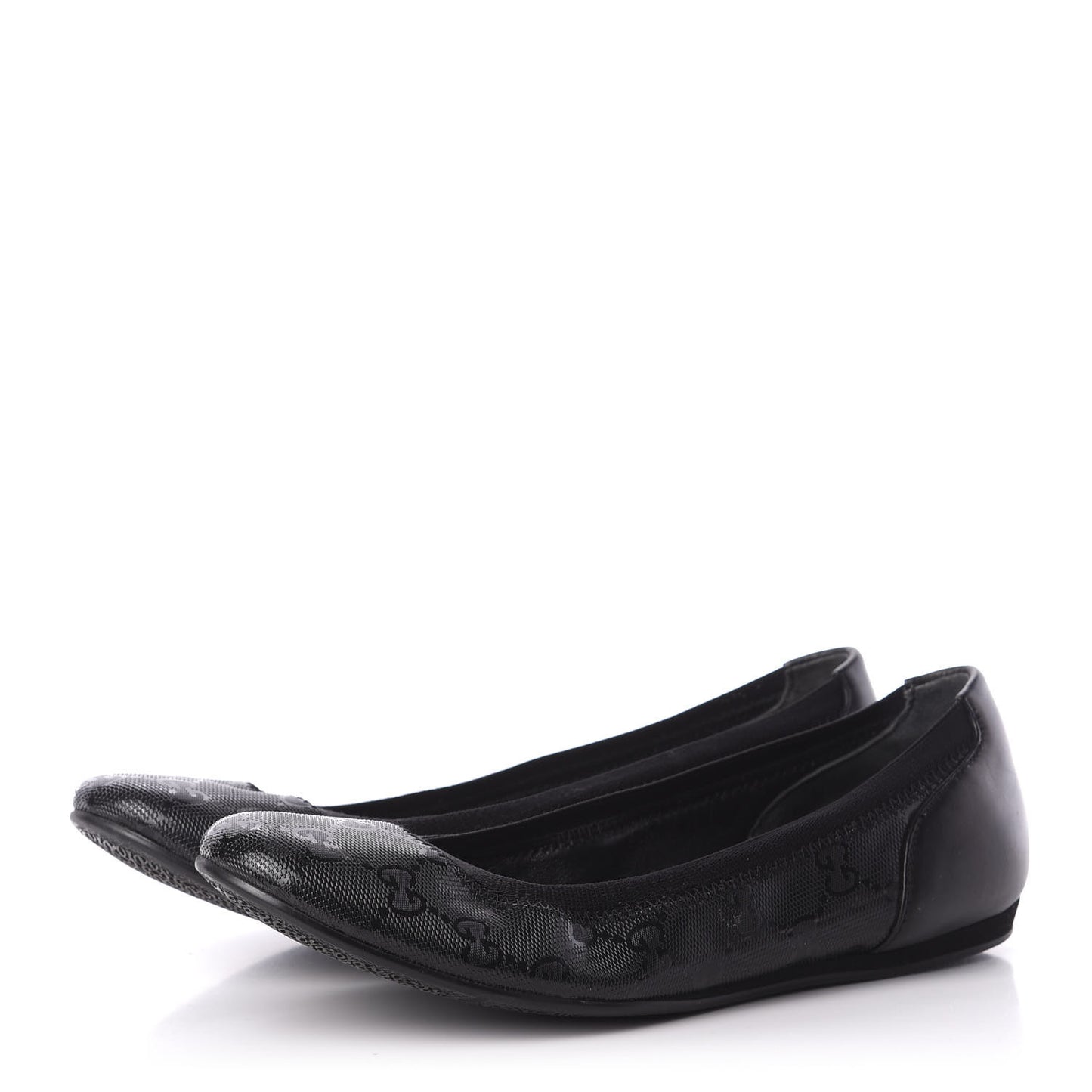 Imprime Monogram Ballerina Flats 36 Black
