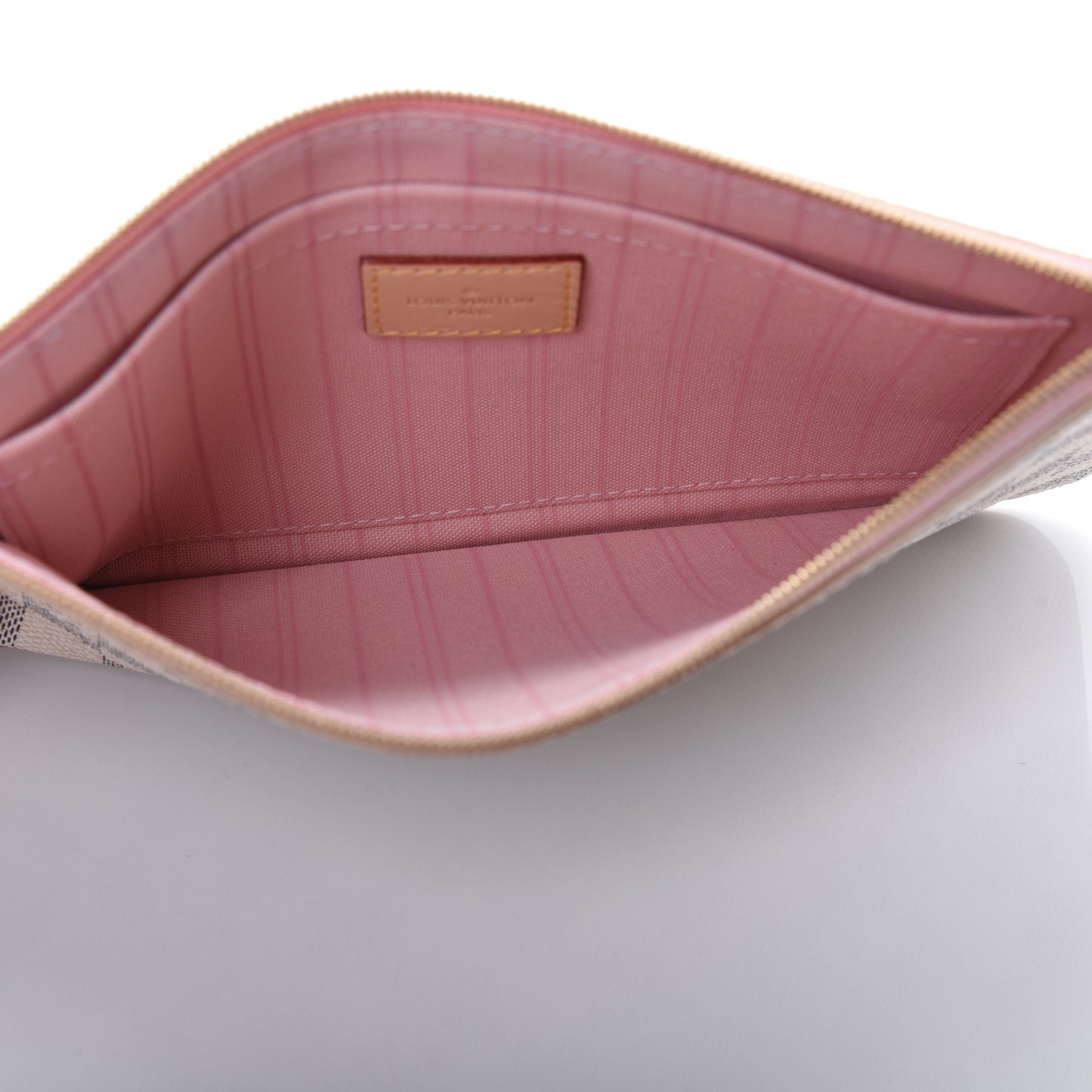 Damier Azur Neverfull MM GM Pochette Rose Ballerine