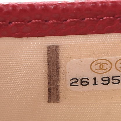 Chanel Caviar Quilted Card Holder Pink 8 of 9