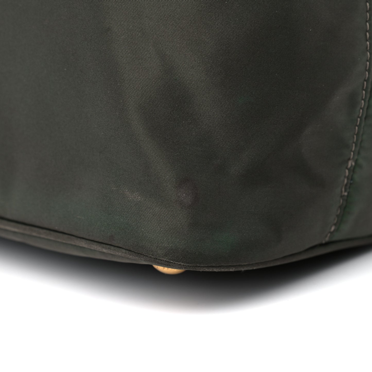 Tessuto Nylon Logo Tote Green