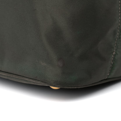 Prada Tessuto Nylon Logo Tote Green 13 of 16