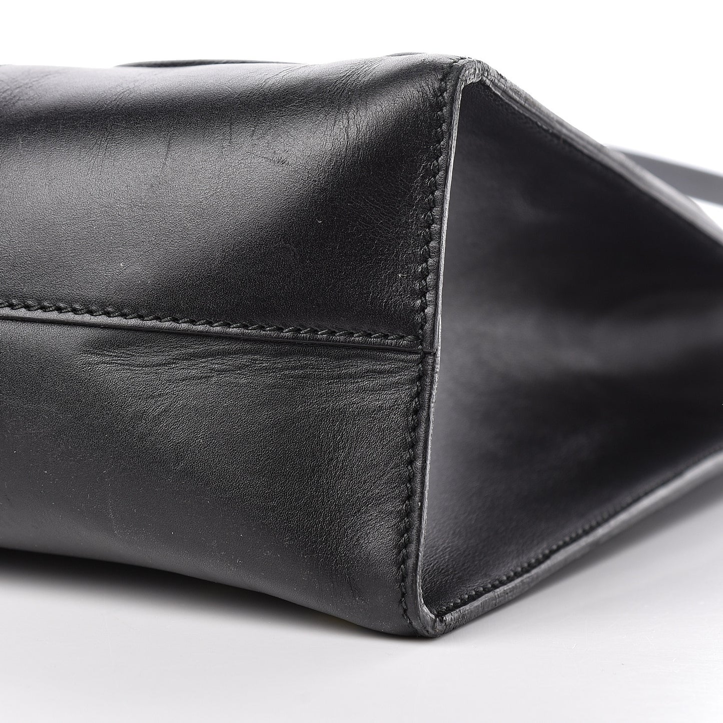 Calfskin GucciGhost Real Medium XL Tote Black Yellow
