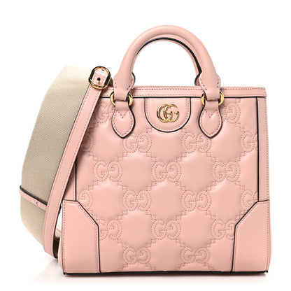 Gucci Calfskin GG Matelasse Mini Top Handle Bag Perfect Pink 1 of 11