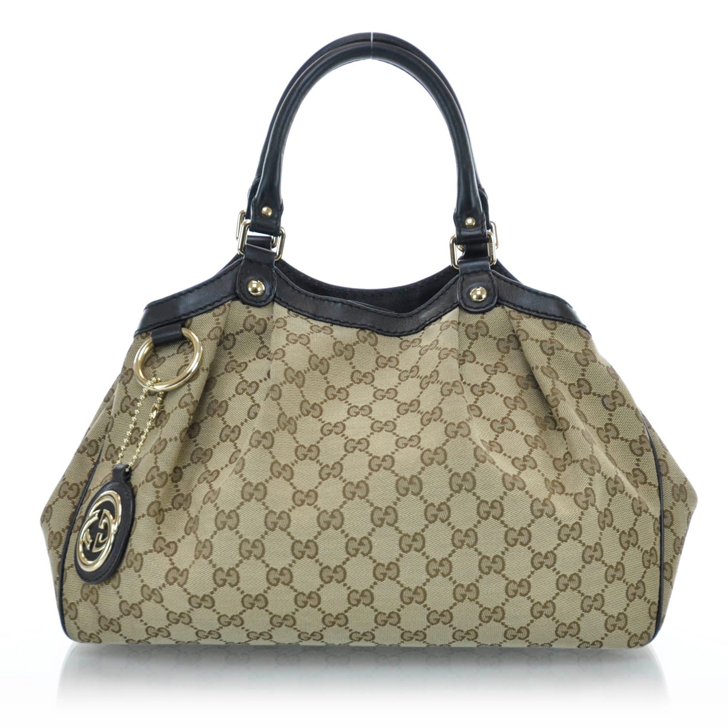 Gucci Monogram Medium Sukey Ebony 1 of 9