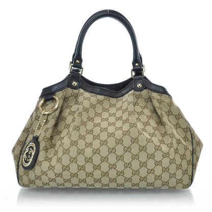 Gucci Monogram Medium Sukey Ebony 1 of 9