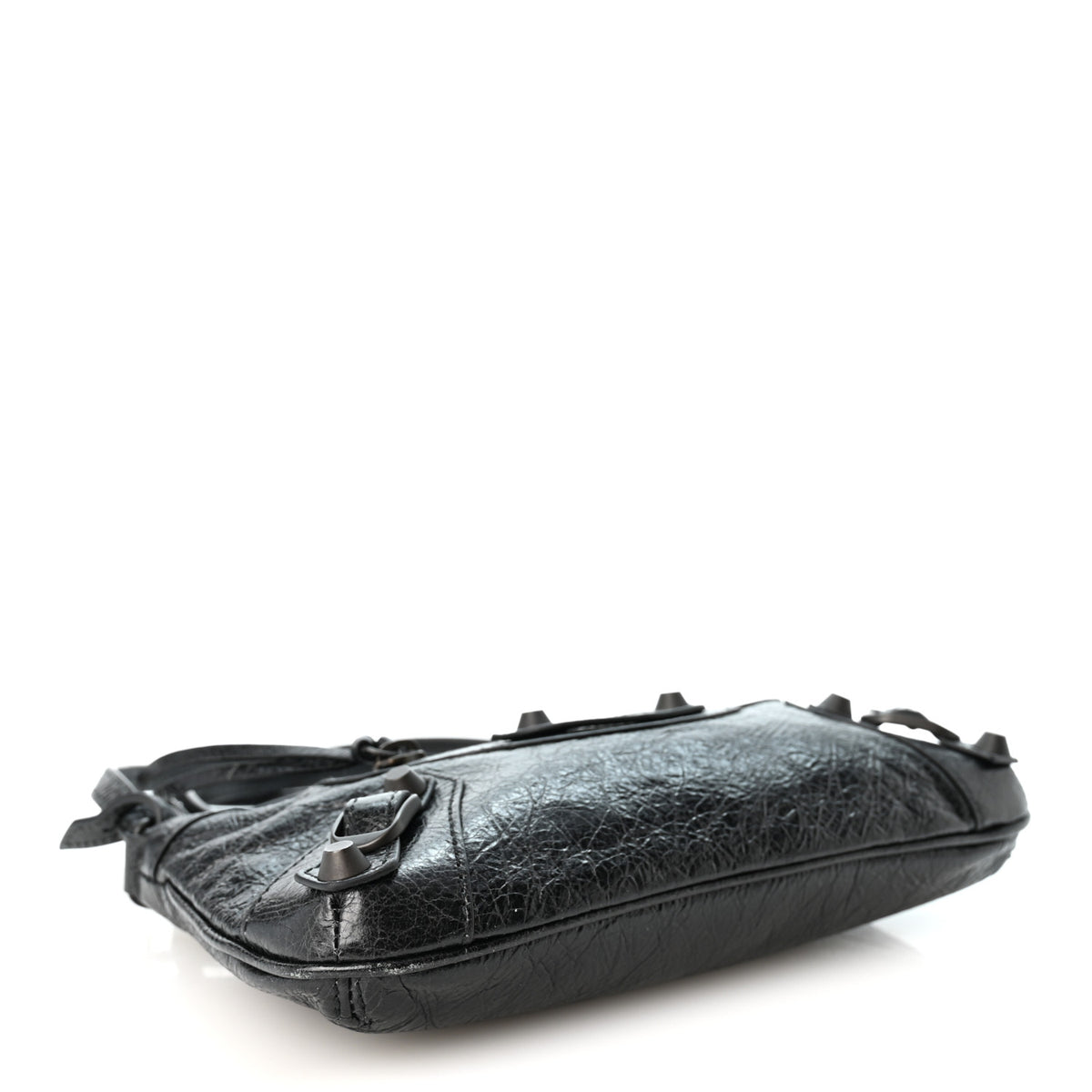 Balenciaga Agneau Arena Classic Hardware Le City Pouch On Strap Black 4 of 10