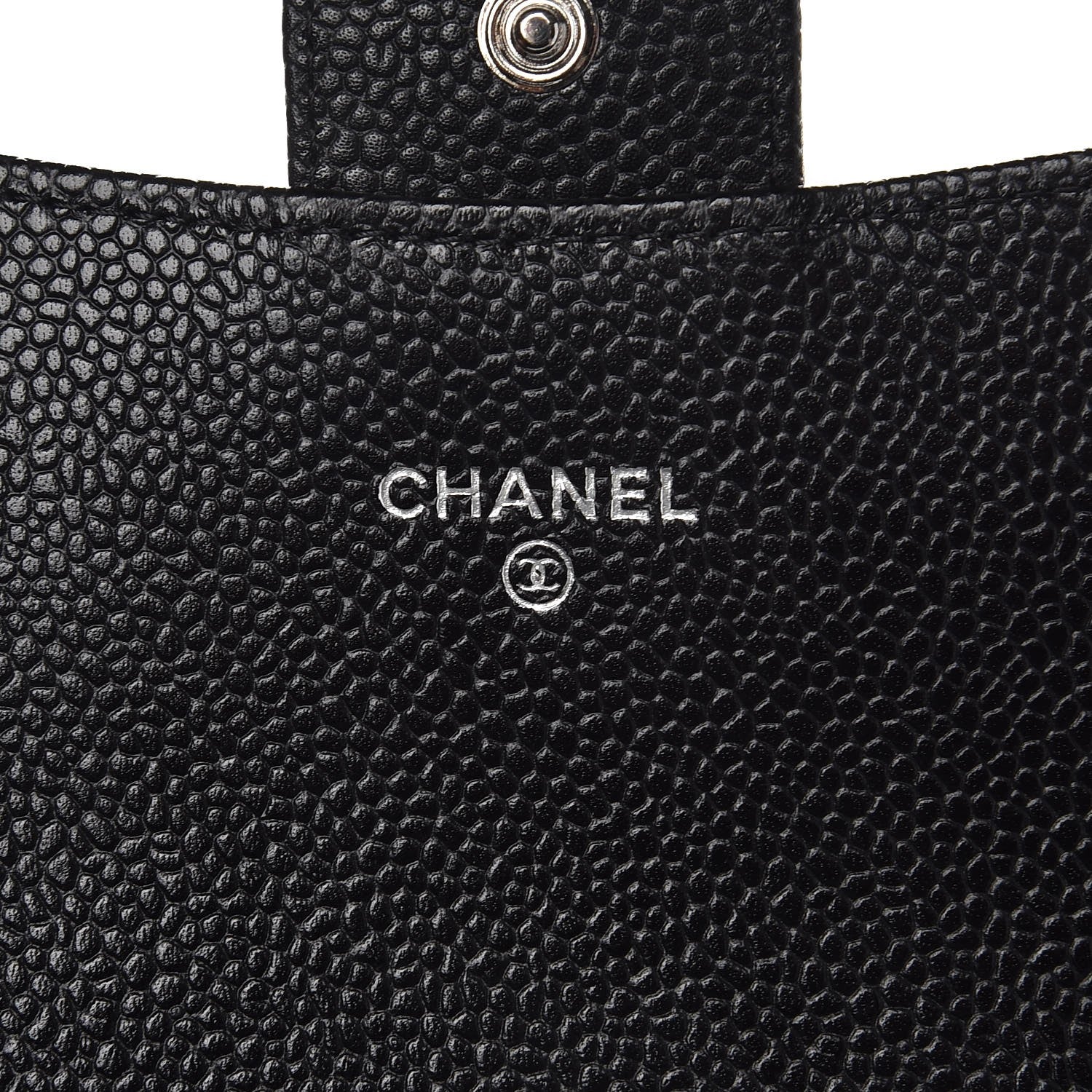 Chanel Caviar Quilted Large Gusset Flap Wallet Black 6 of 9