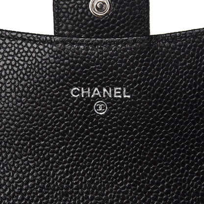 Chanel Caviar Quilted Large Gusset Flap Wallet Black 6 of 9