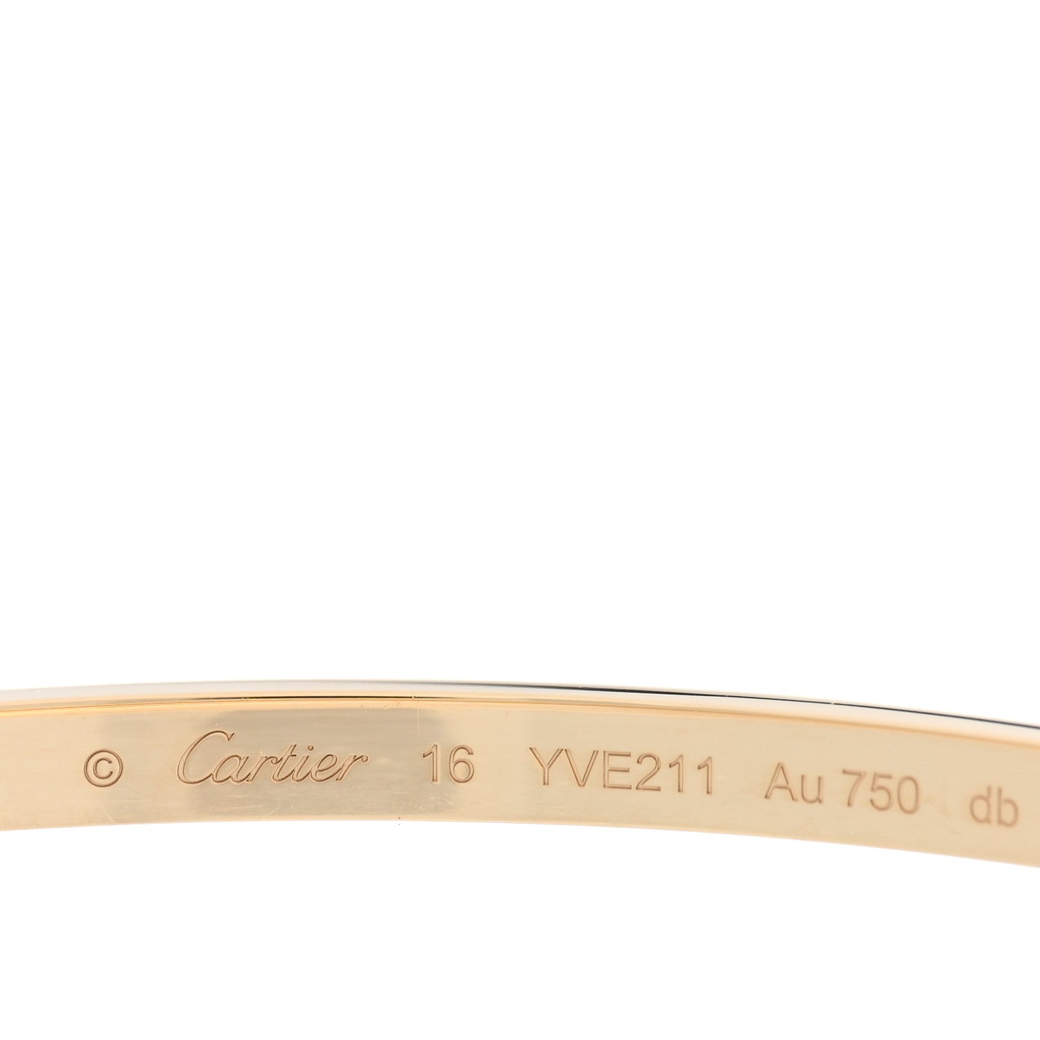 Cartier 18K Yellow Gold Small LOVE Bracelet 16 3 of 7