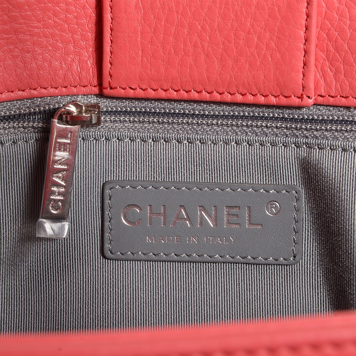 Chanel Calfskin Small Cerf Shopper Tote Coral 7 of 8