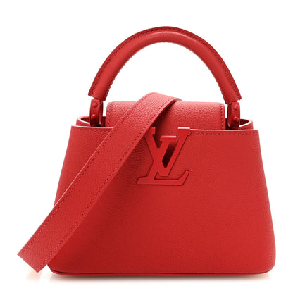 Louis Vuitton Taurillon Mini Capucines Monochrome Red 1 of 9