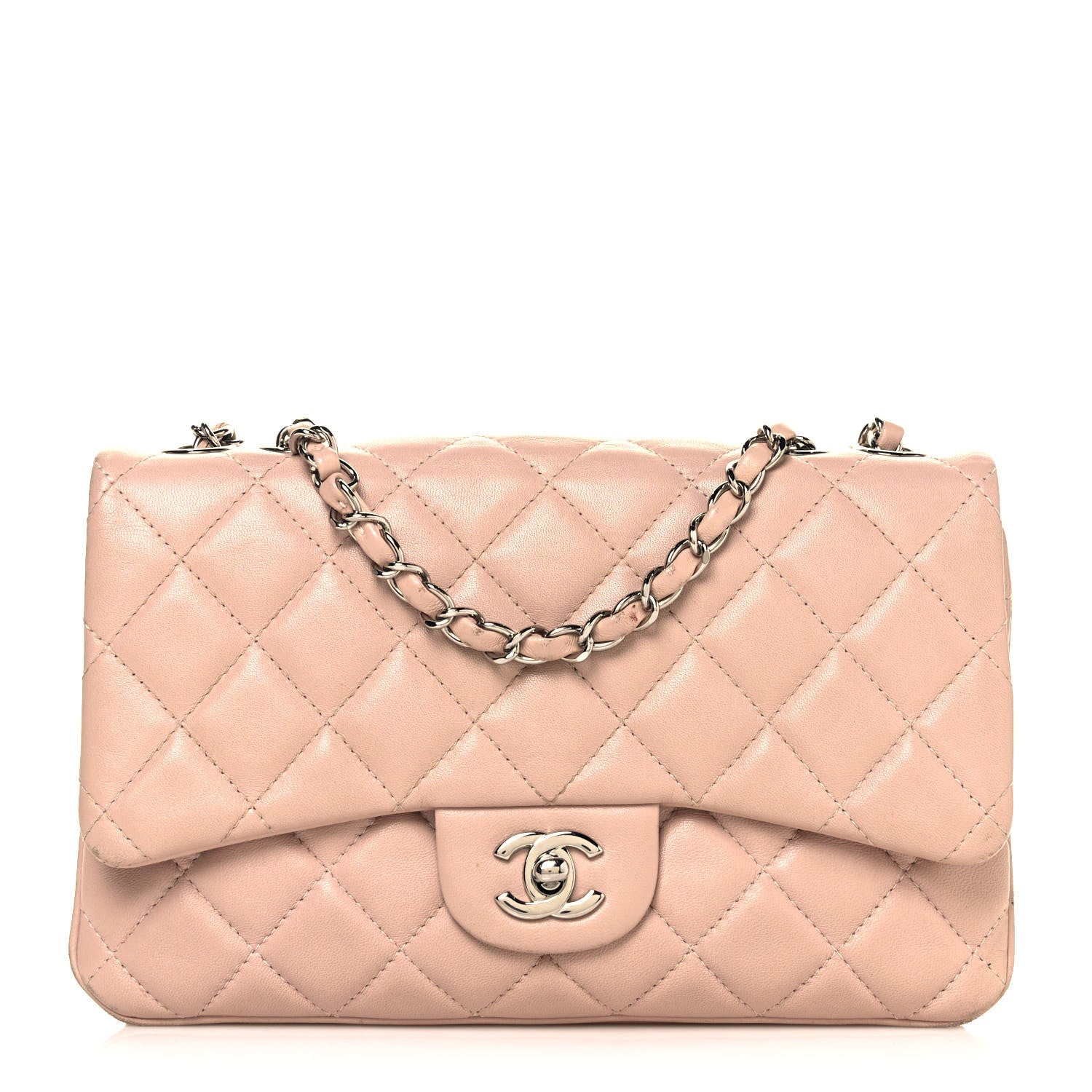 Chanel Lambskin Quilted 3 Jumbo Flap Light Pink 1 of 15