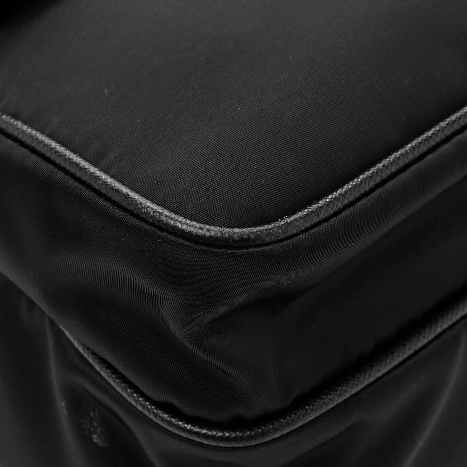 Prada Tessuto Nylon Saffiano Logo Messenger Bag Black 11 of 14