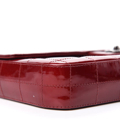 Chanel Patent East West Chocolate Bar Flap Red 6 of 15