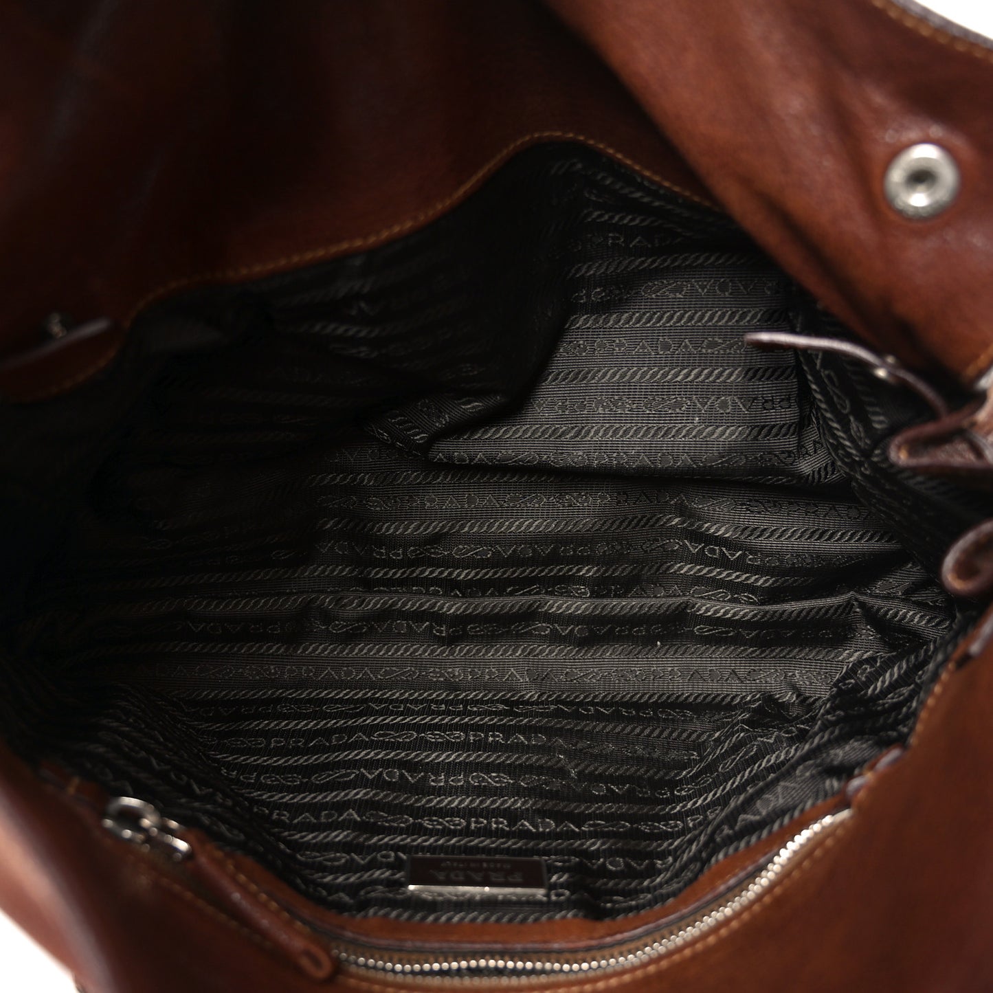Cervo Antik Easy Foldover Pushlock Satchel Teak