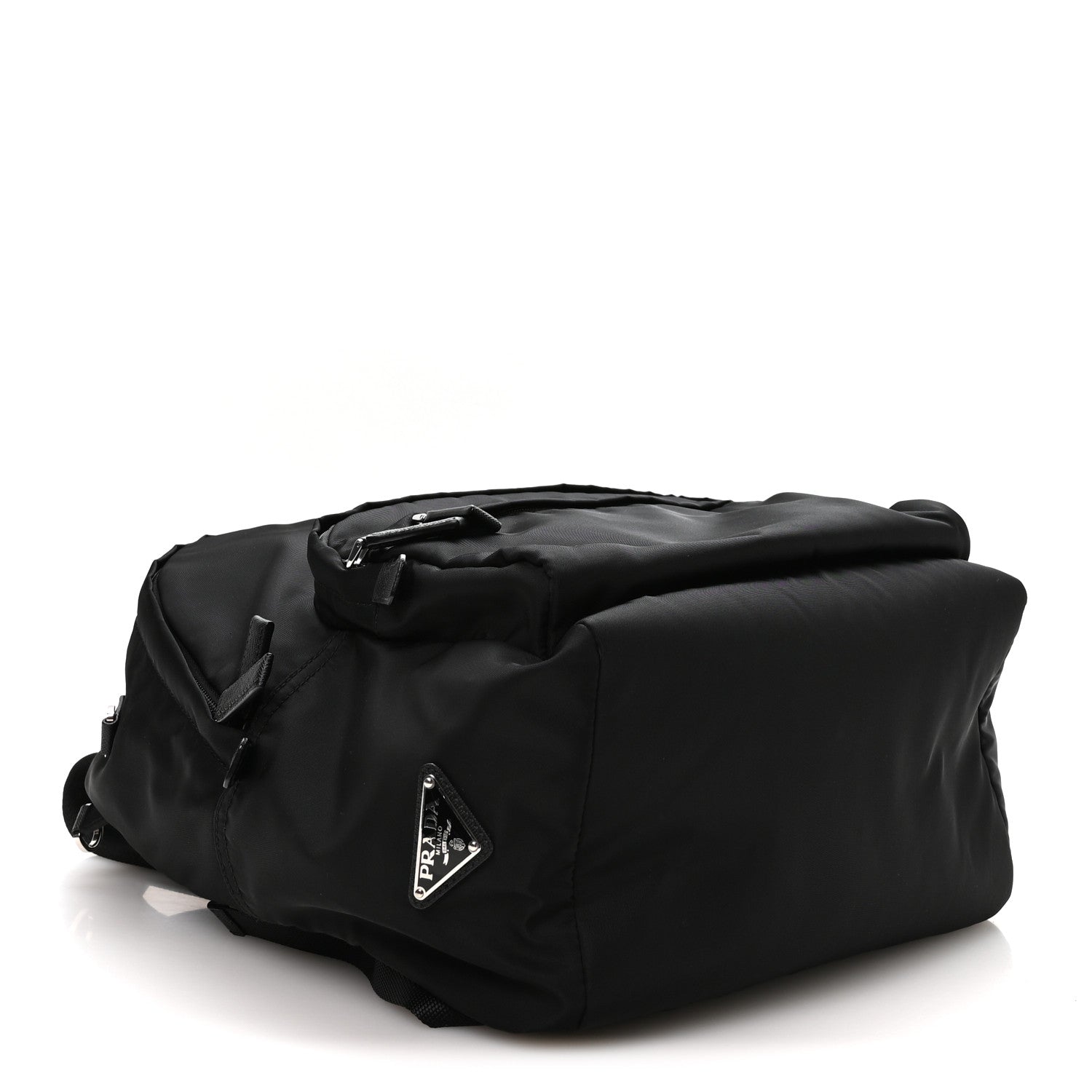 Prada Tessuto Nylon Saffiano Day Backpack Black 3 of 11