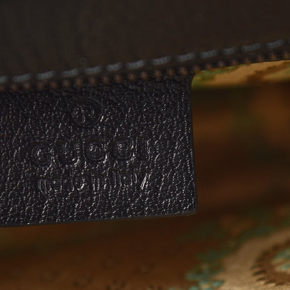 Gucci Calfskin Snakeskin Studded Medium Ottilia Top Handle Bag Black 7 of 18