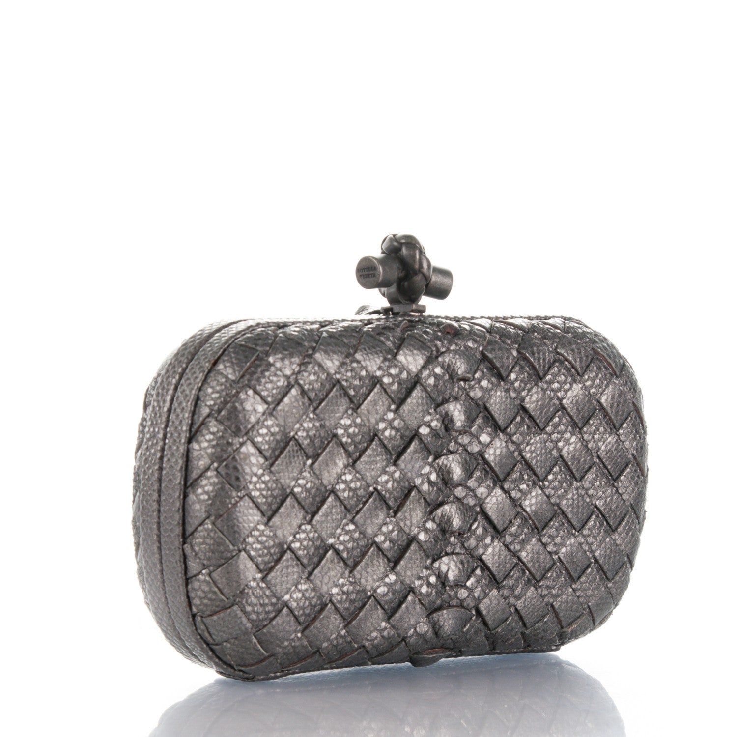 Bottega Veneta Karung Intrecciato Knot Clutch 3 of 6