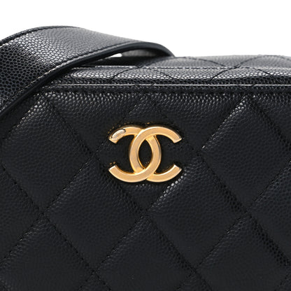 Chanel Caviar Quilted Twist Your Buttons Clutch With Chain Black 8 of 11