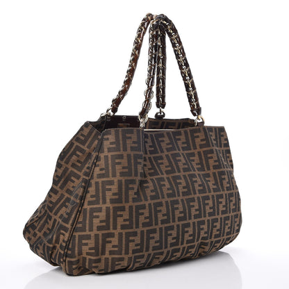 Fendi Zucca Mia Tote Tobacco 3 of 7