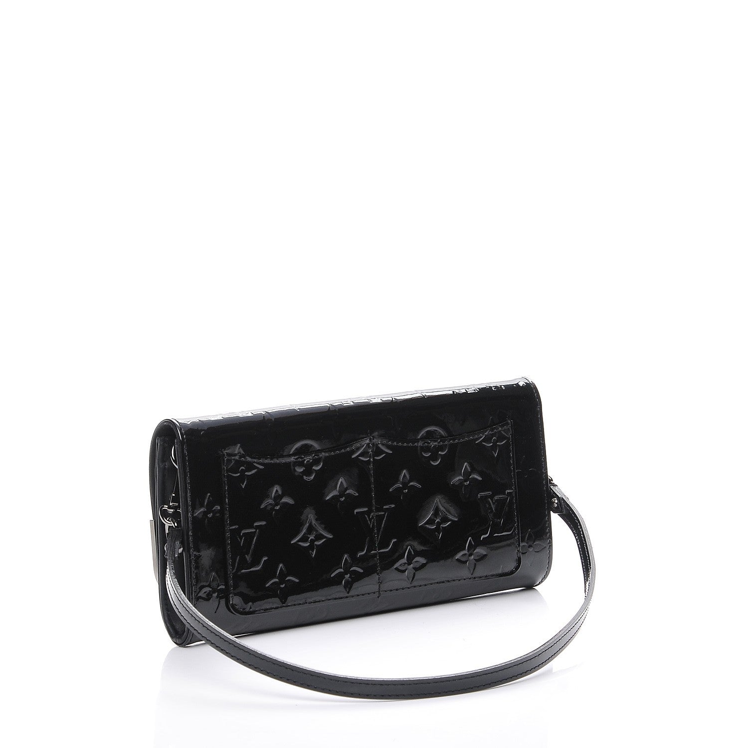 Louis Vuitton Vernis Rossmore MM Noir Magnetique 3 of 8