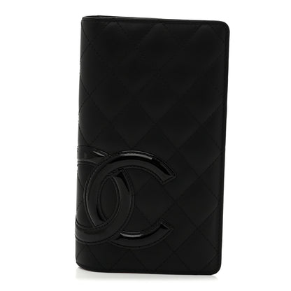 Chanel Calfskin Quilted Cambon Yen Wallet Black 1 of 8